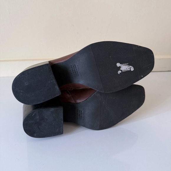 Ali MacGraw Womens Brown Leather Ankle Boots Booties SZ 8.5 - Picture 6 of 7